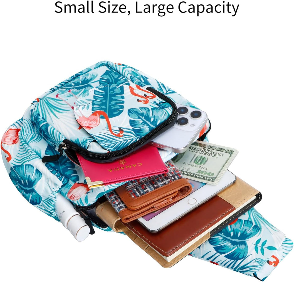 Small Sling Bag for Women Crossbody Backpack Hiking Travel Daypack Chest Bag Lightweight Shoulder Bag