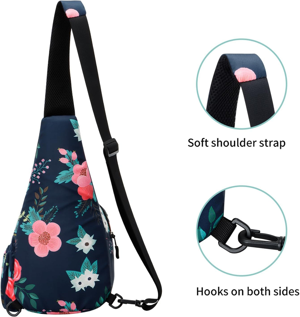 Small Sling Bag for Women Crossbody Backpack Hiking Travel Daypack Chest Bag Lightweight Shoulder Bag