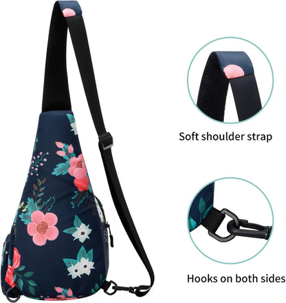 Small Sling Bag for Women Crossbody Backpack Hiking Travel Daypack Chest Bag Lightweight Shoulder Bag