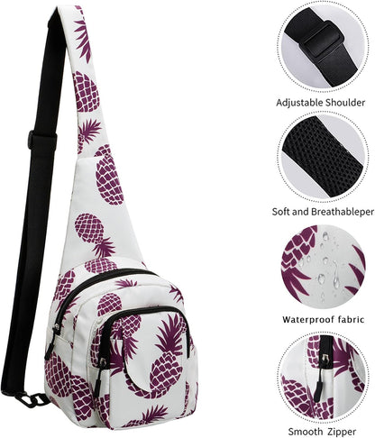 Small Sling Bag for Women Crossbody Backpack Hiking Travel Daypack Chest Bag Lightweight Shoulder Bag