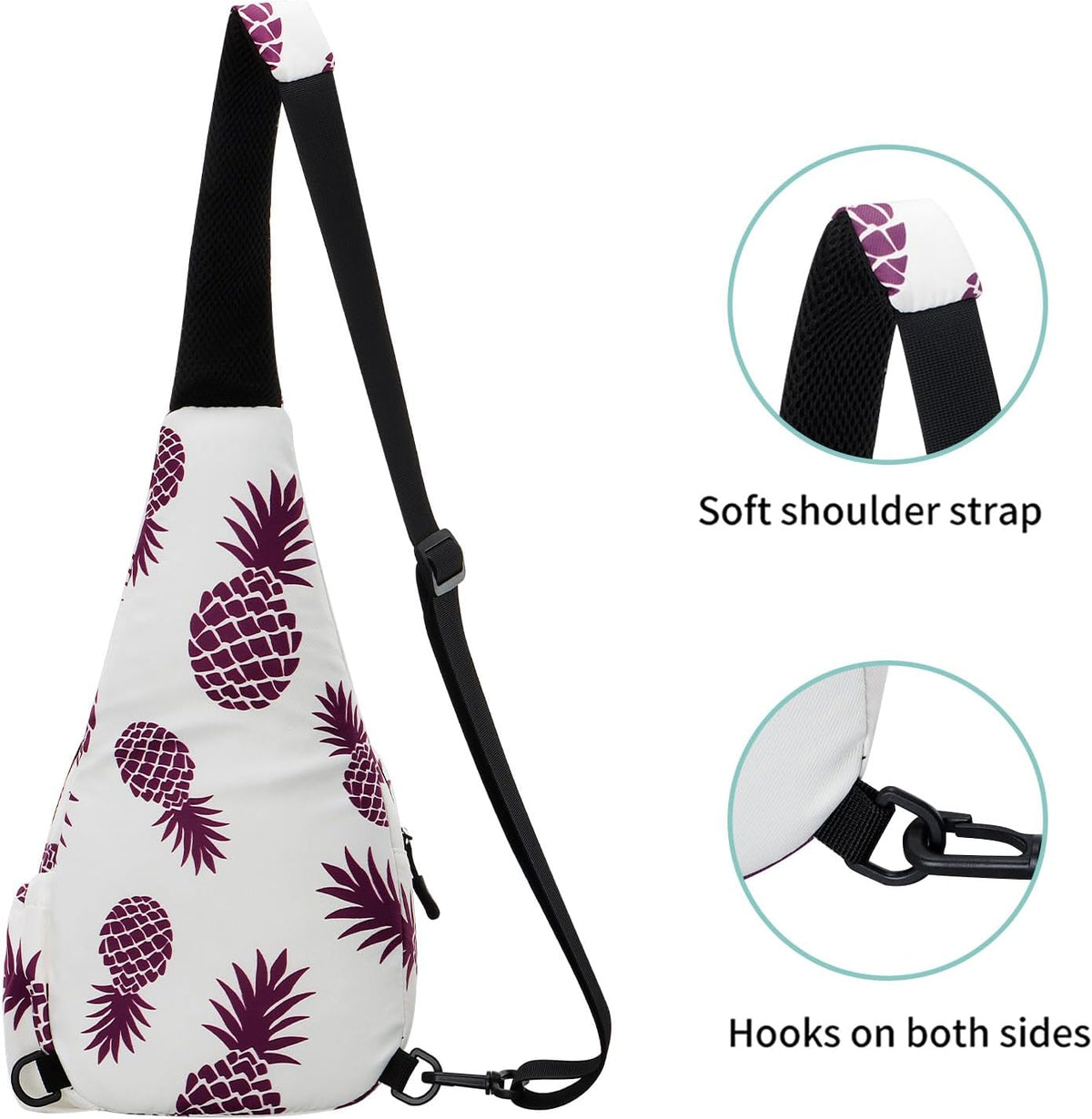 Small Sling Bag for Women Crossbody Backpack Hiking Travel Daypack Chest Bag Lightweight Shoulder Bag