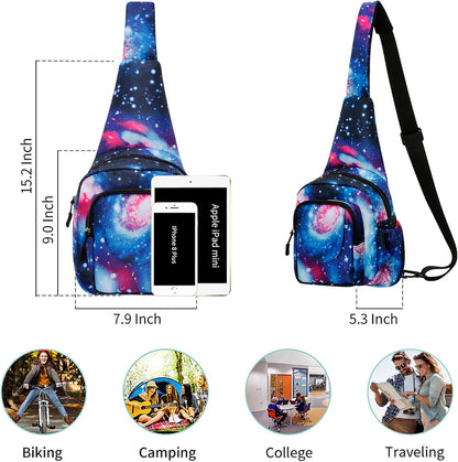Small Sling Bag for Women Crossbody Backpack Hiking Travel Daypack Chest Bag Lightweight Shoulder Bag