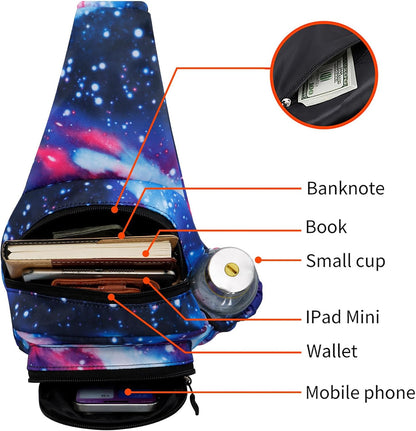 Small Sling Bag for Women Crossbody Backpack Hiking Travel Daypack Chest Bag Lightweight Shoulder Bag