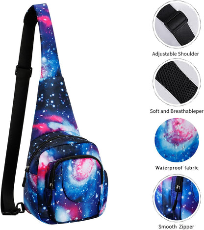 Small Sling Bag for Women Crossbody Backpack Hiking Travel Daypack Chest Bag Lightweight Shoulder Bag