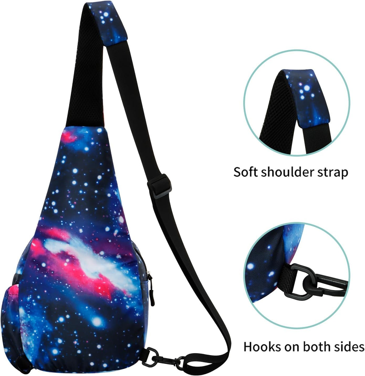 Small Sling Bag for Women Crossbody Backpack Hiking Travel Daypack Chest Bag Lightweight Shoulder Bag