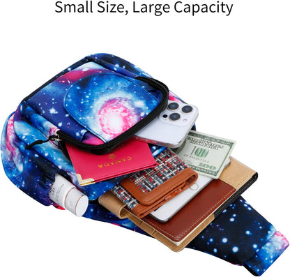 Small Sling Bag for Women Crossbody Backpack Hiking Travel Daypack Chest Bag Lightweight Shoulder Bag