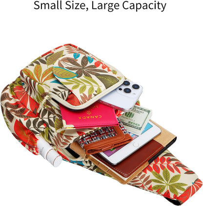 Small Sling Bag for Women Crossbody Backpack Hiking Travel Daypack Chest Bag Lightweight Shoulder Bag