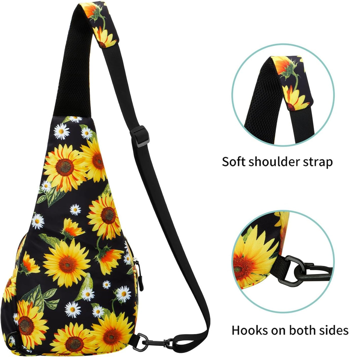 Small Sling Bag for Women Crossbody Backpack Hiking Travel Daypack Chest Bag Lightweight Shoulder Bag