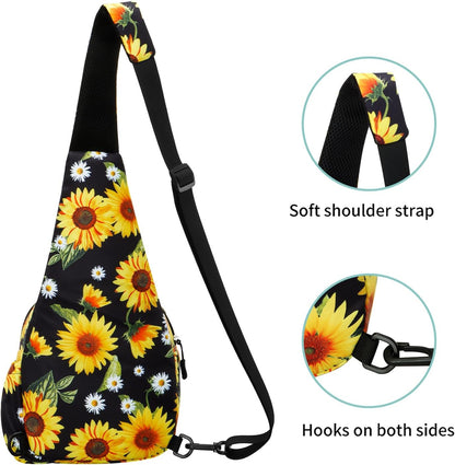 Small Sling Bag for Women Crossbody Backpack Hiking Travel Daypack Chest Bag Lightweight Shoulder Bag