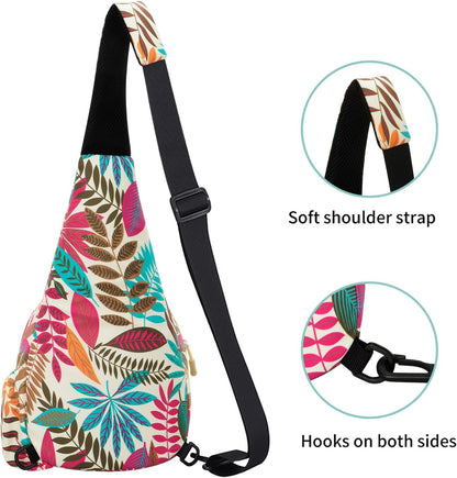 Small Sling Bag for Women Crossbody Backpack Hiking Travel Daypack Chest Bag Lightweight Shoulder Bag