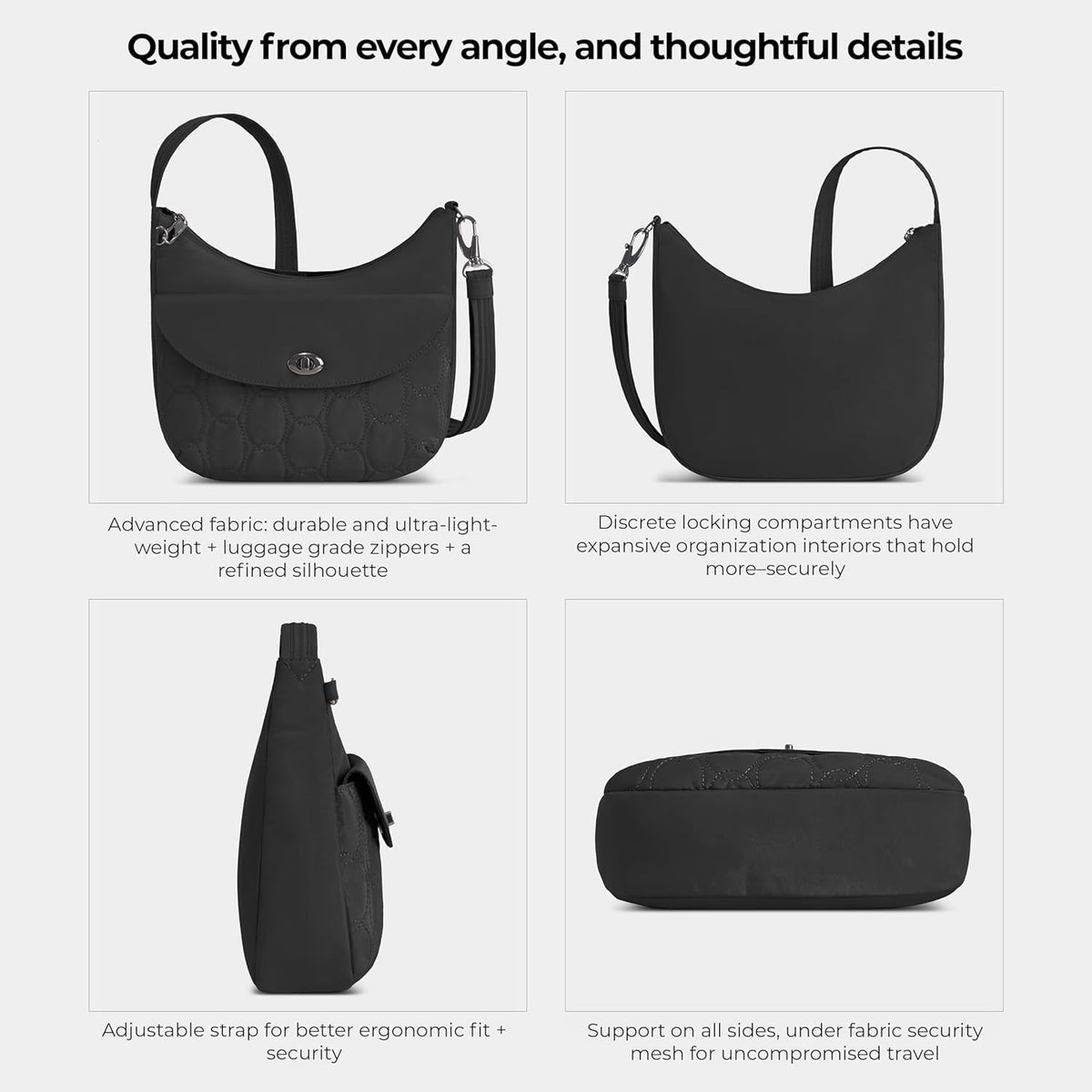 Anti-Theft Runways Medium Crossbody
