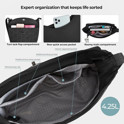Anti-Theft Runways Medium Crossbody
