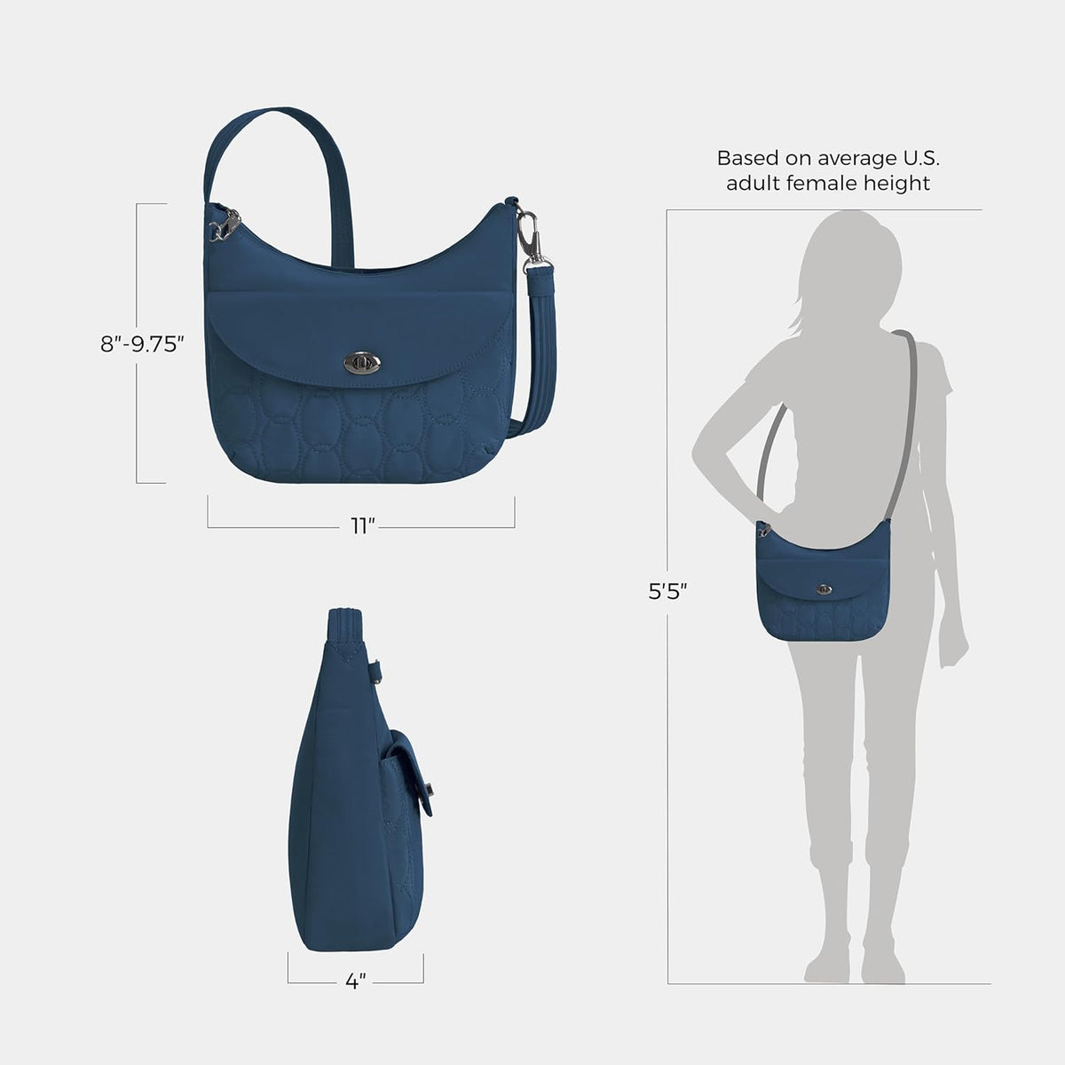 Anti-Theft Runways Medium Crossbody