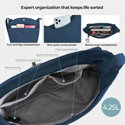 Anti-Theft Runways Medium Crossbody