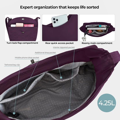 Anti-Theft Runways Medium Crossbody