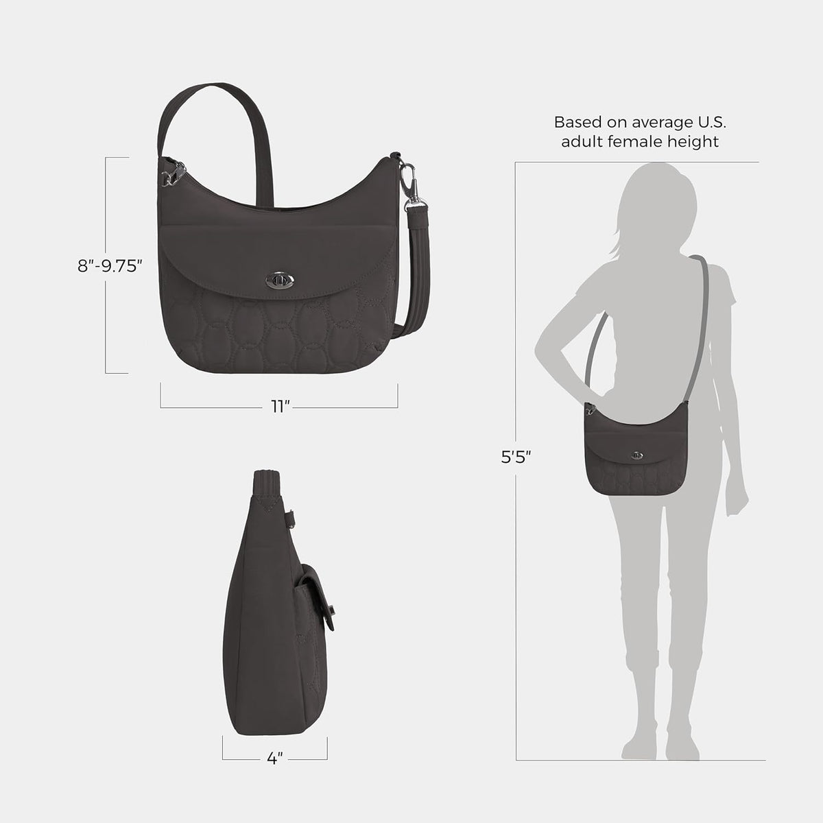 Anti-Theft Runways Medium Crossbody