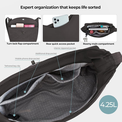 Anti-Theft Runways Medium Crossbody