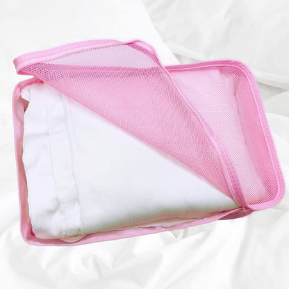 Packing cubes for Travel, Luggage Organizer Bags 6 Set Packing Cubes for Suitcases Travel Essentials for Carry on Mesh Suitcase Organizer with Shoe Bag (pink)