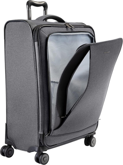 Malibu Bay 3.0 Softside, 4 Wheel Spinner, Lightweight Suitcase, Unisex, Stylish, Blue, Carry-On 20-Inch