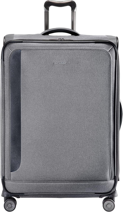 Malibu Bay 3.0 Softside, 4 Wheel Spinner, Lightweight Suitcase, Unisex, Stylish, Blue, Carry-On 20-Inch