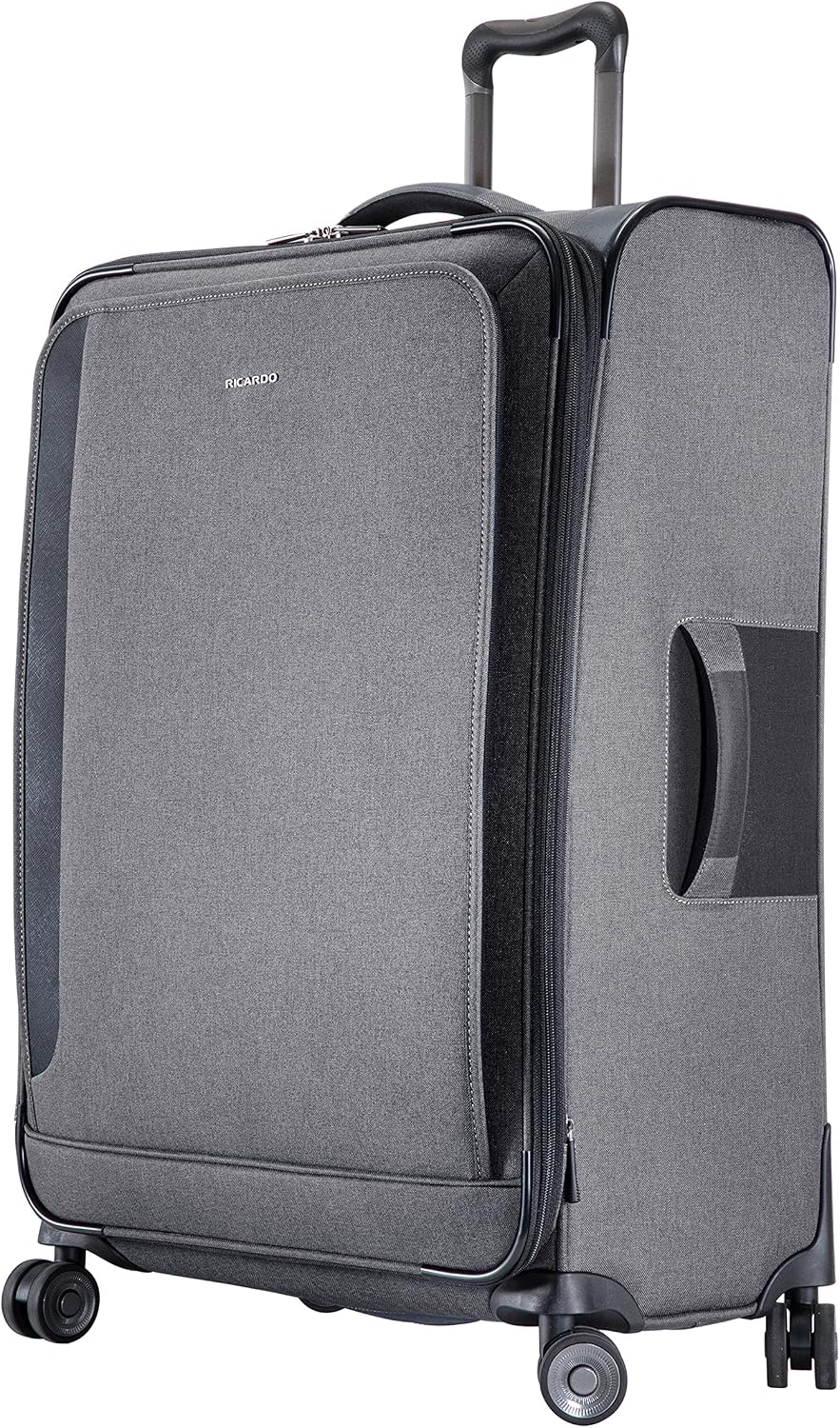 Malibu Bay 3.0 Softside, 4 Wheel Spinner, Lightweight Suitcase, Unisex, Stylish, Blue, Carry-On 20-Inch