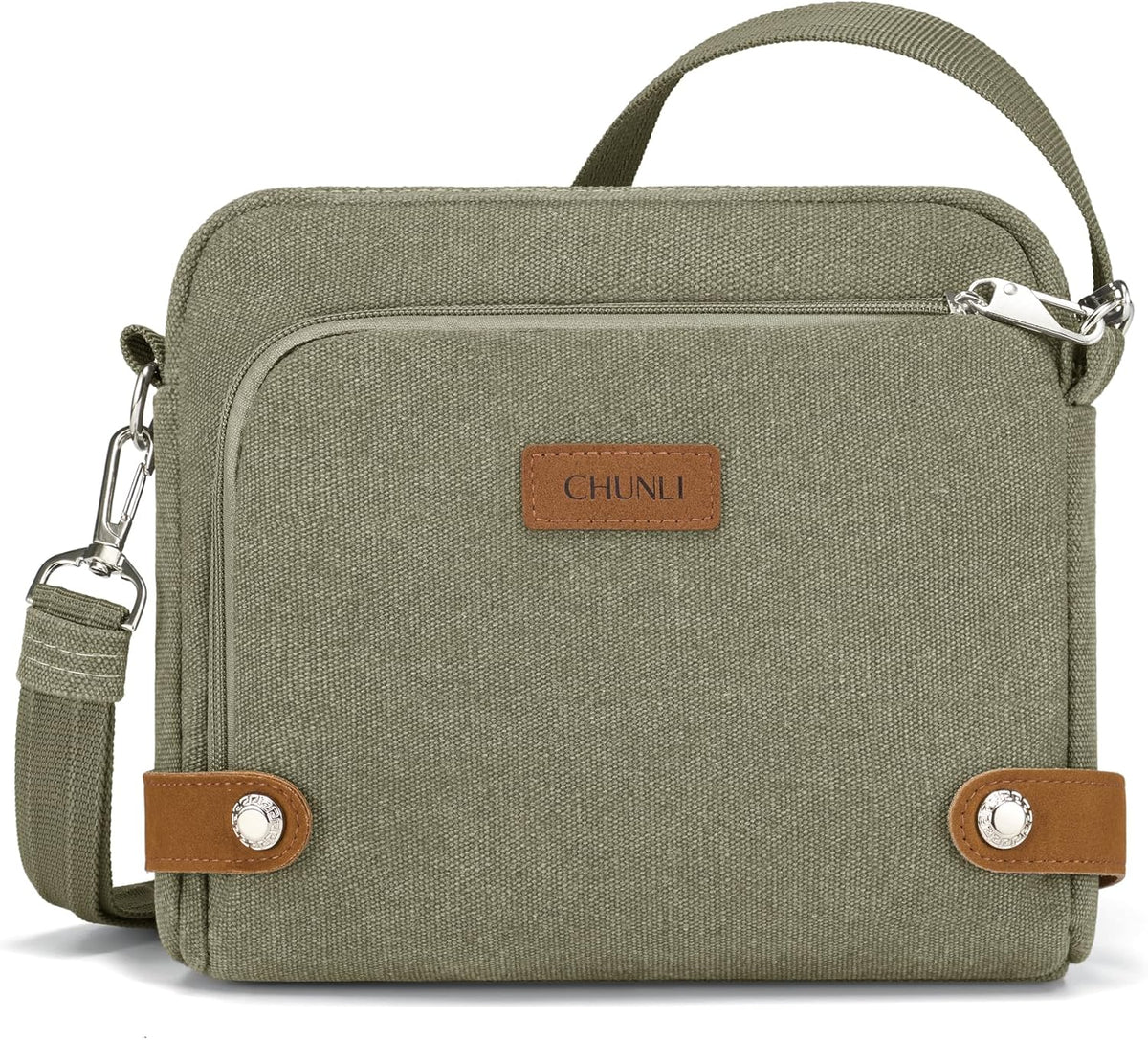 Anti Theft Crossbody Bag for Women, RFID Blocking Travel Purse with Lockable Zippers & Slash Resistant Strap
