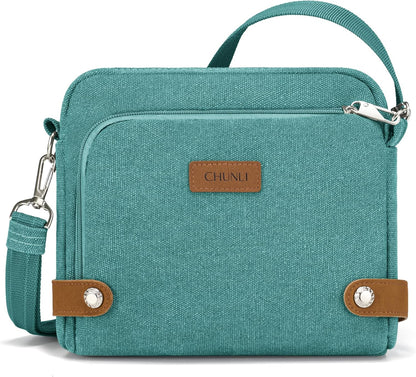 Anti Theft Crossbody Bag for Women, RFID Blocking Travel Purse with Lockable Zippers & Slash Resistant Strap