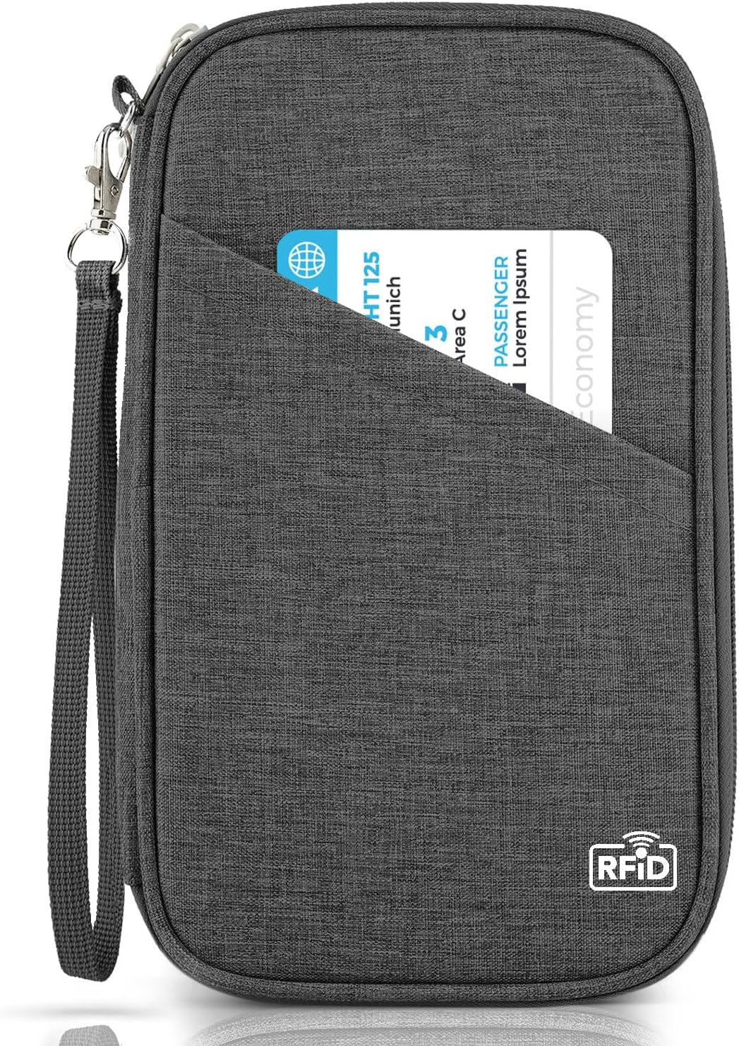 Passport Holder Family, Women Rfid Blocking Passport Wallet, Travel Document Organizer for Premium Wallets, Waterproof Passport Holders Bag for Women & Men Traveling, Credit Cards Case