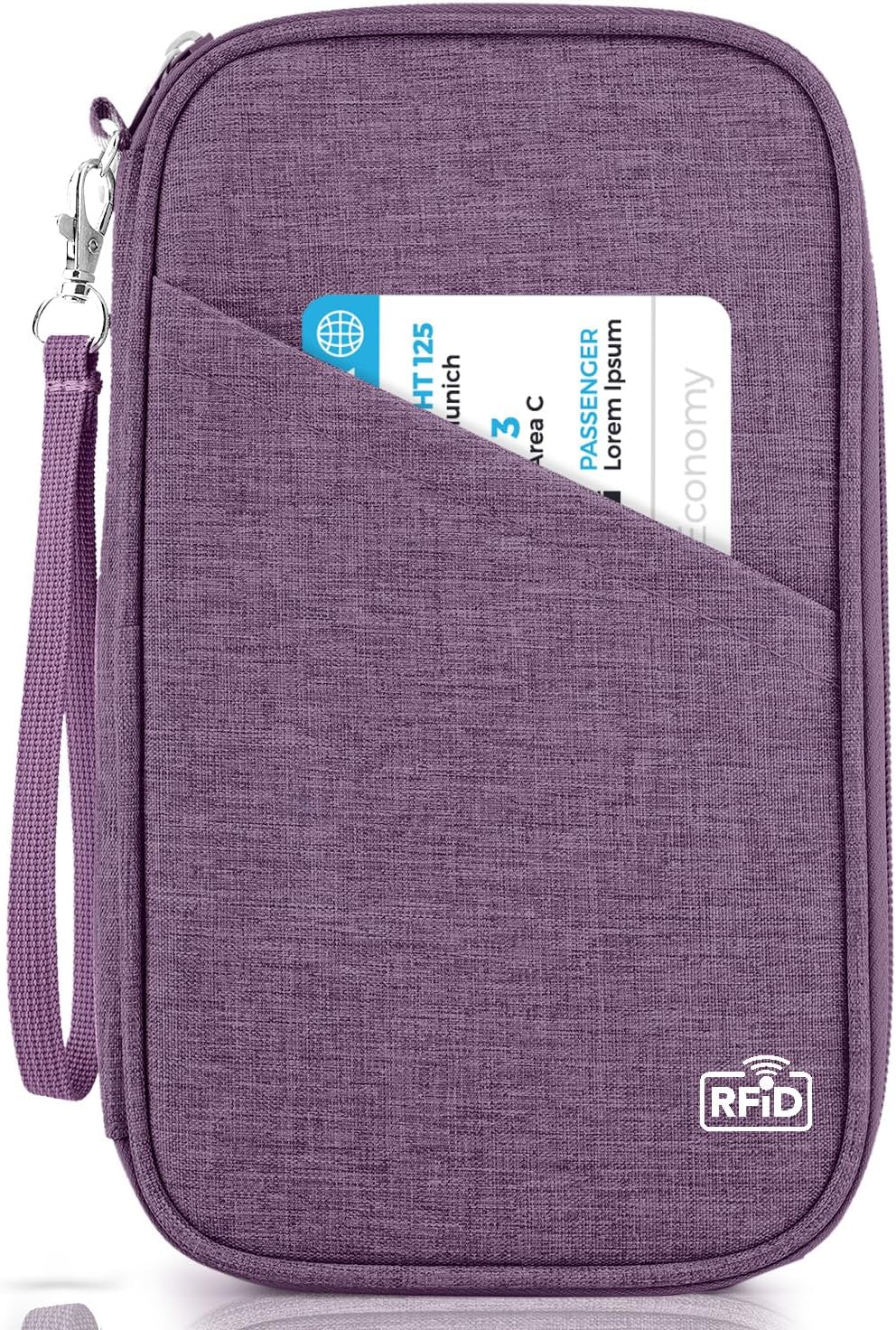 Passport Holder Family, Women Rfid Blocking Passport Wallet, Travel Document Organizer for Premium Wallets, Waterproof Passport Holders Bag for Women & Men Traveling, Credit Cards Case
