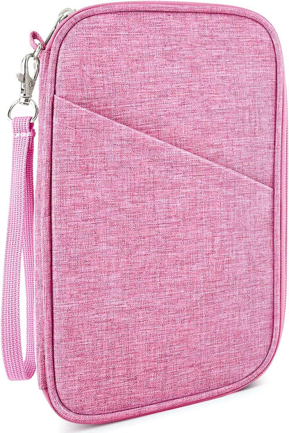 Passport Holder Family, Women Rfid Blocking Passport Wallet, Travel Document Organizer for Premium Wallets, Waterproof Passport Holders Bag for Women & Men Traveling, Credit Cards Case