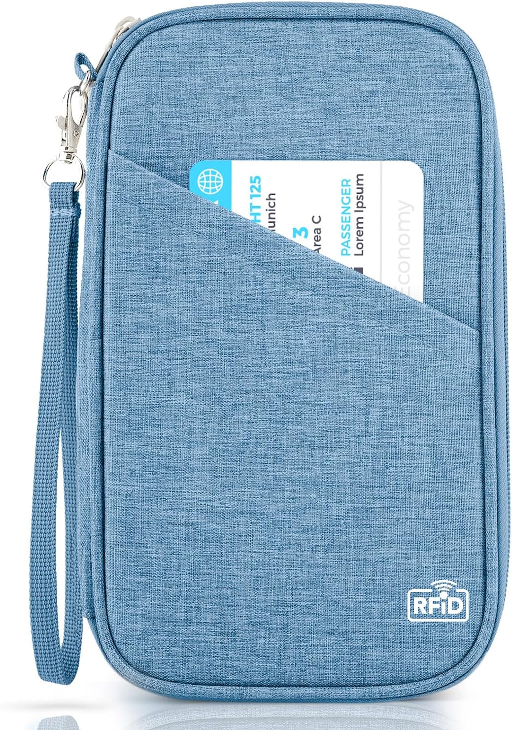 Passport Holder Family, Women Rfid Blocking Passport Wallet, Travel Document Organizer for Premium Wallets, Waterproof Passport Holders Bag for Women & Men Traveling, Credit Cards Case