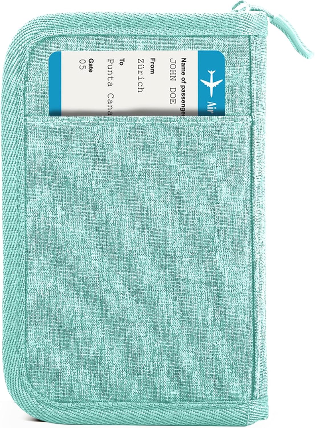 Passport Holder Family, Women Rfid Blocking Passport Wallet, Travel Document Organizer for Premium Wallets, Waterproof Passport Holders Bag for Women & Men Traveling, Credit Cards Case