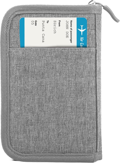 Passport Holder Family, Women Rfid Blocking Passport Wallet, Travel Document Organizer for Premium Wallets, Waterproof Passport Holders Bag for Women & Men Traveling, Credit Cards Case