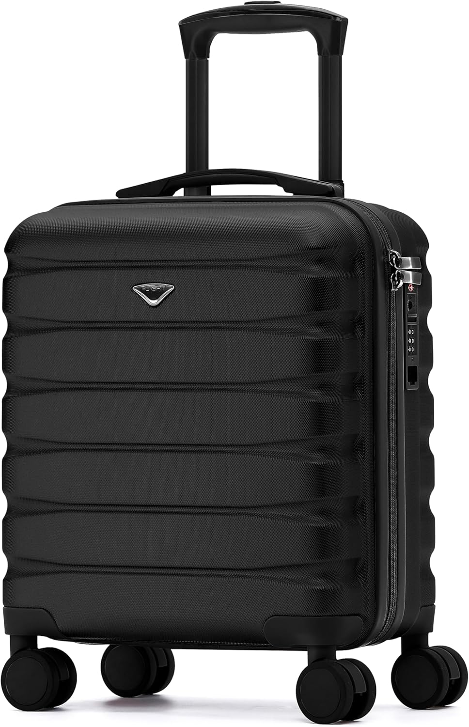 Carry On Suitcase 18x14x8" Hardside Built In TSA Lock & USB Port Lightweight Luggage Silent Double Spinner Wheels Maximum Underseat Carry-On Bag For American & United Approved Airlines