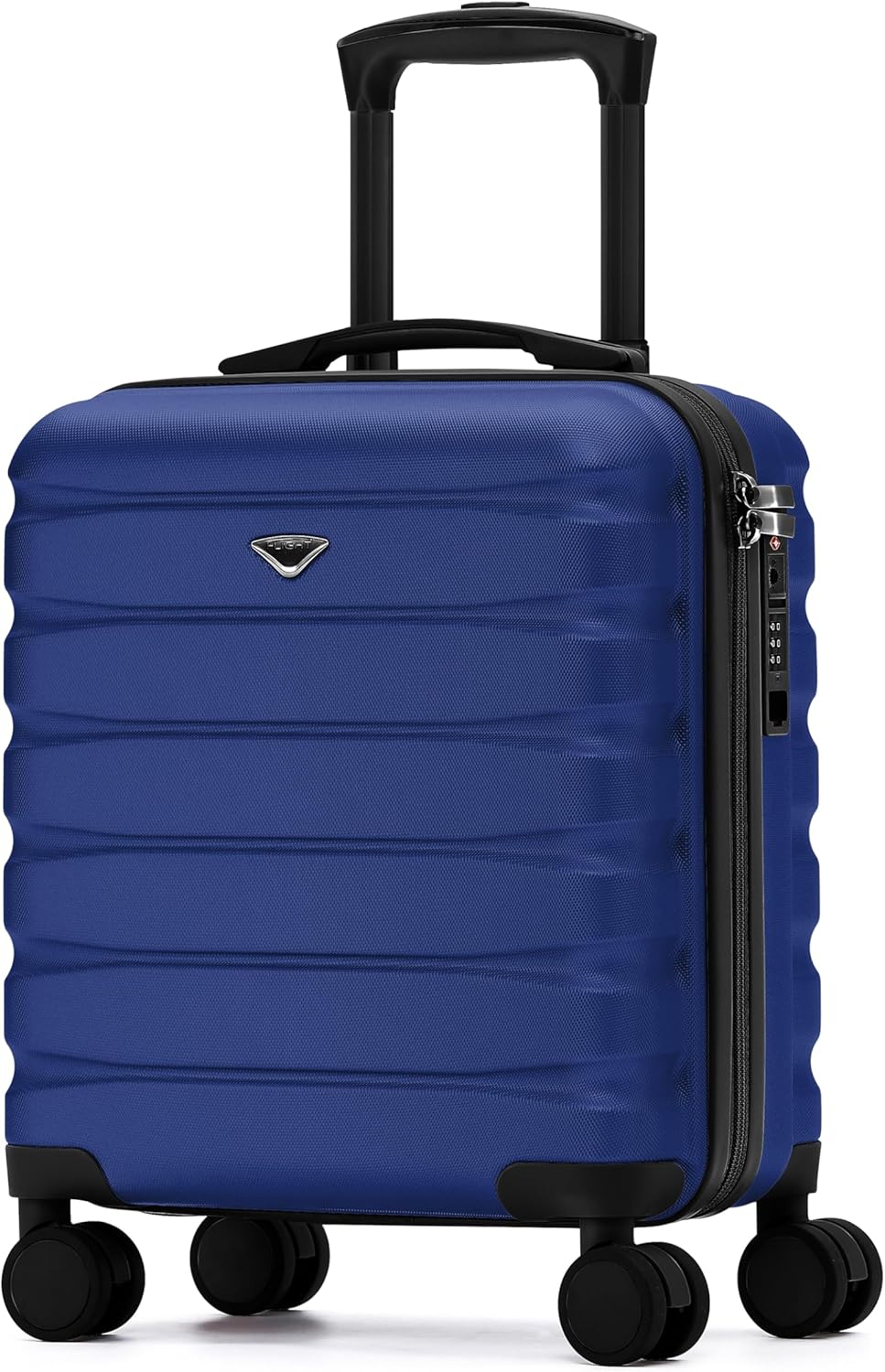 Carry On Suitcase 18x14x8" Hardside Built In TSA Lock & USB Port Lightweight Luggage Silent Double Spinner Wheels Maximum Underseat Carry-On Bag For American & United Approved Airlines