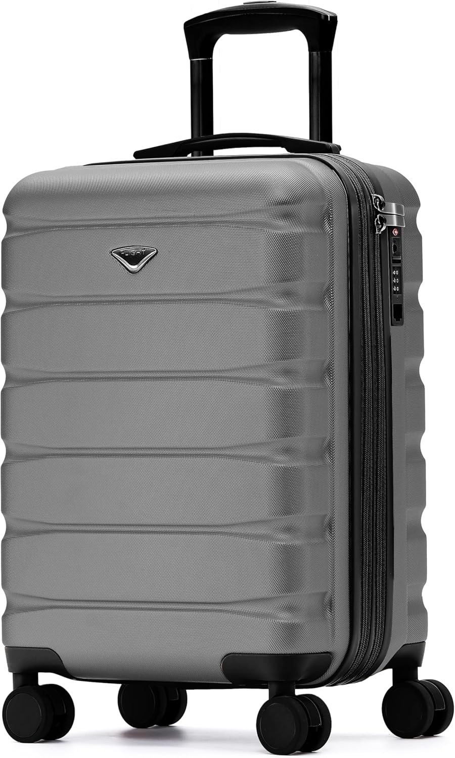 Carry On Suitcase 18x14x8" Hardside Built In TSA Lock & USB Port Lightweight Luggage Silent Double Spinner Wheels Maximum Underseat Carry-On Bag For American & United Approved Airlines