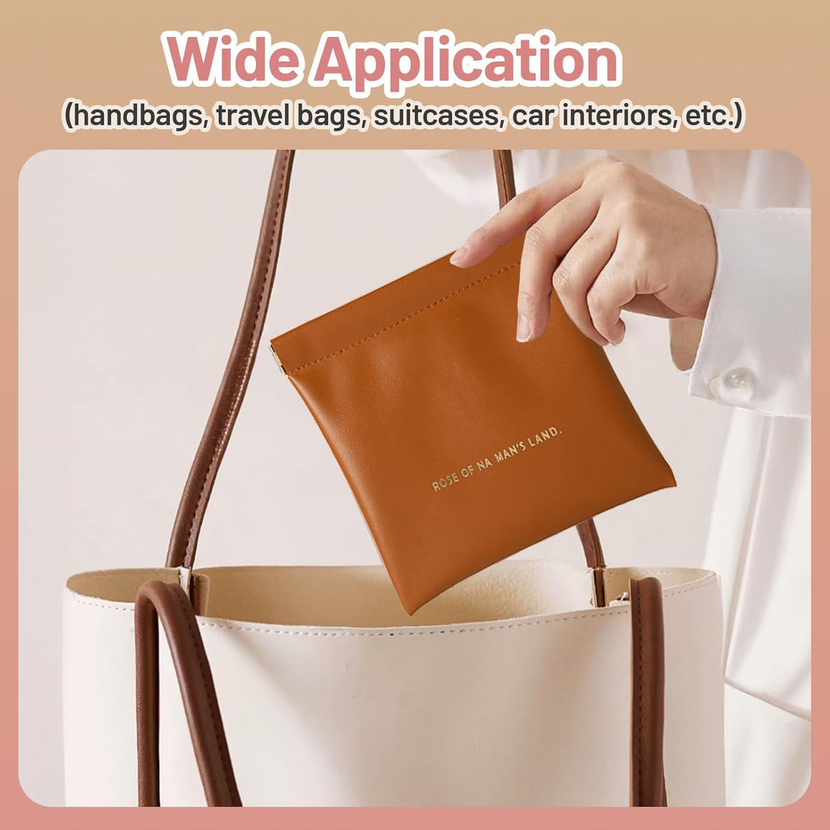 TSA Approved Toiletry Bag, 2 Pack Clear Makeup Bags with Handles, PVC Cosmetic Bags for Women and Men, Carry on Airport Airline Compliant Bag，3 Mini Accessories Organizer brown