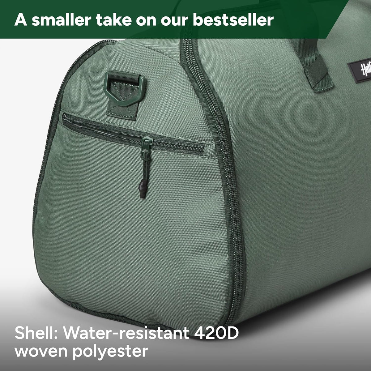 Halfday Convertible 2-in-1 Garment Duffel Weekender Bag 40L: Wrinkle-Free Travel (Hanging Suit Compartment, Shoe Pockets, Trolley Sleeve), Durable & Water-Resistant Carry-on, Shadow