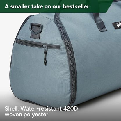 Halfday Convertible 2-in-1 Garment Duffel Weekender Bag 40L: Wrinkle-Free Travel (Hanging Suit Compartment, Shoe Pockets, Trolley Sleeve), Durable & Water-Resistant Carry-on, Shadow