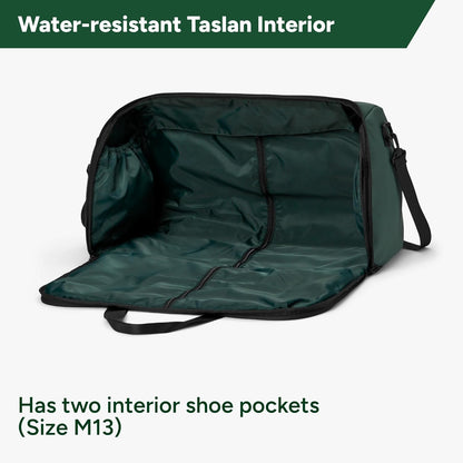 Halfday Convertible 2-in-1 Garment Duffel Weekender Bag 40L: Wrinkle-Free Travel (Hanging Suit Compartment, Shoe Pockets, Trolley Sleeve), Durable & Water-Resistant Carry-on, Shadow