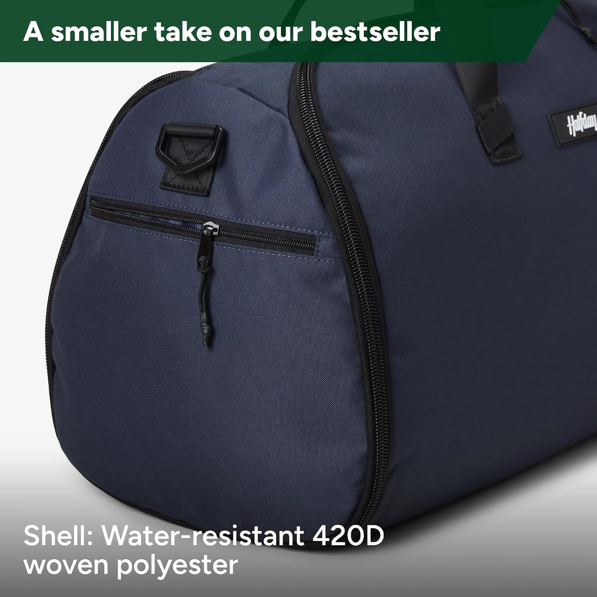 Halfday Convertible 2-in-1 Garment Duffel Weekender Bag 40L: Wrinkle-Free Travel (Hanging Suit Compartment, Shoe Pockets, Trolley Sleeve), Durable & Water-Resistant Carry-on, Shadow