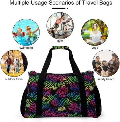 Weekender Overnight Bag Duffel for Travel Gym Sports Large Main Compartment Carry Handles