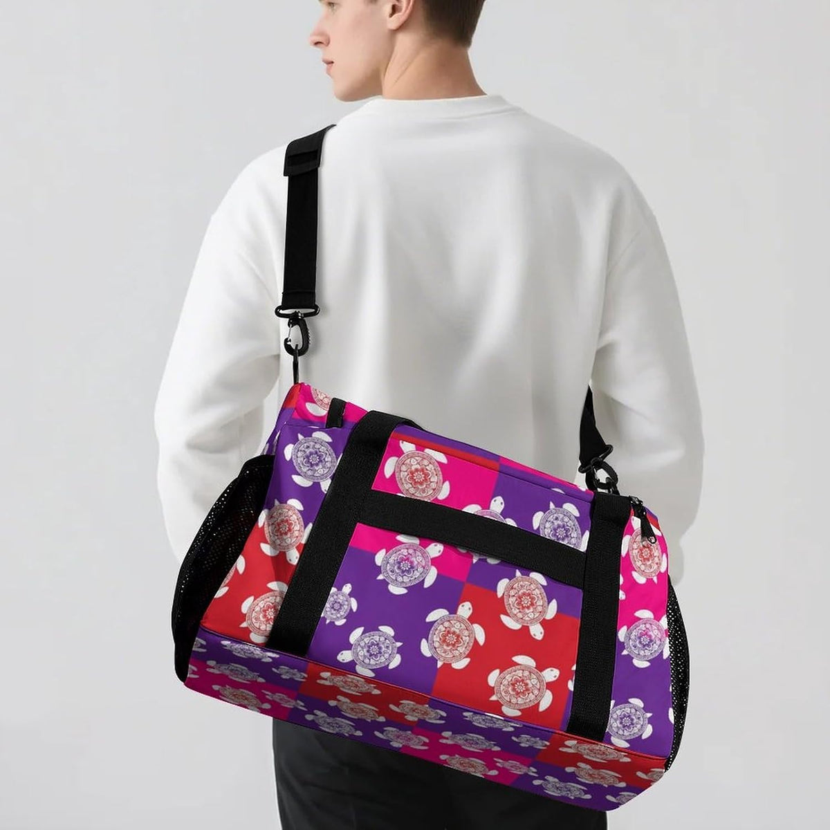 Weekender Overnight Bag Duffel for Travel Gym Sports Large Main Compartment Carry Handles