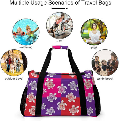 Weekender Overnight Bag Duffel for Travel Gym Sports Large Main Compartment Carry Handles