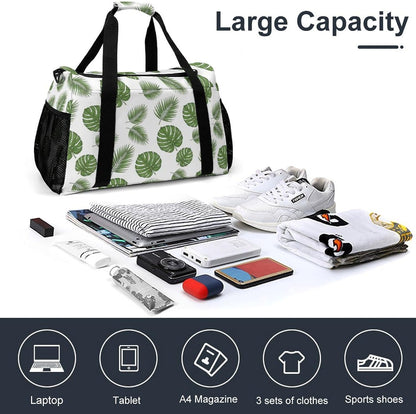 Weekender Overnight Bag Duffel for Travel Gym Sports Large Main Compartment Carry Handles