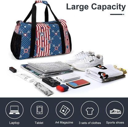 Weekender Overnight Bag Duffel for Travel Gym Sports Large Main Compartment Carry Handles