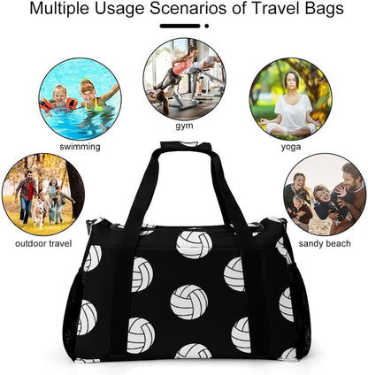 Weekender Overnight Bag Duffel for Travel Gym Sports Large Main Compartment Carry Handles