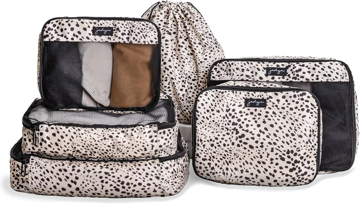 Packing Cubes for Travel, 6-Piece Large Packing Cube Organizer Set for Suitcase, Duffel Bag, Luggage, Multiple Sizes Travel Essentials (Desert Leopard)