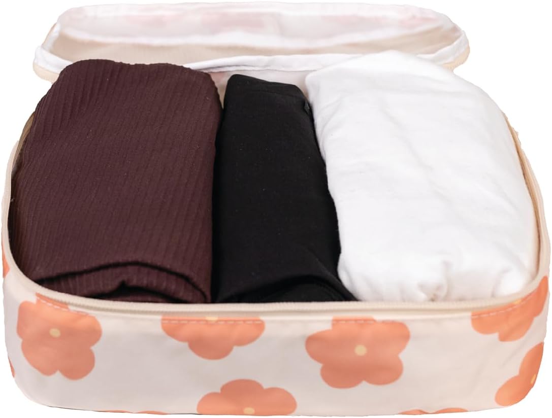 Packing Cubes for Travel, 6-Piece Large Packing Cube Organizer Set for Suitcase, Duffel Bag, Luggage, Multiple Sizes Travel Essentials (Desert Leopard)