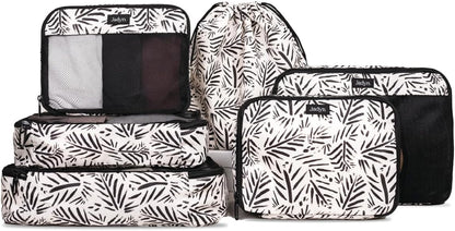 Packing Cubes for Travel, 6-Piece Large Packing Cube Organizer Set for Suitcase, Duffel Bag, Luggage, Multiple Sizes Travel Essentials (Desert Leopard)